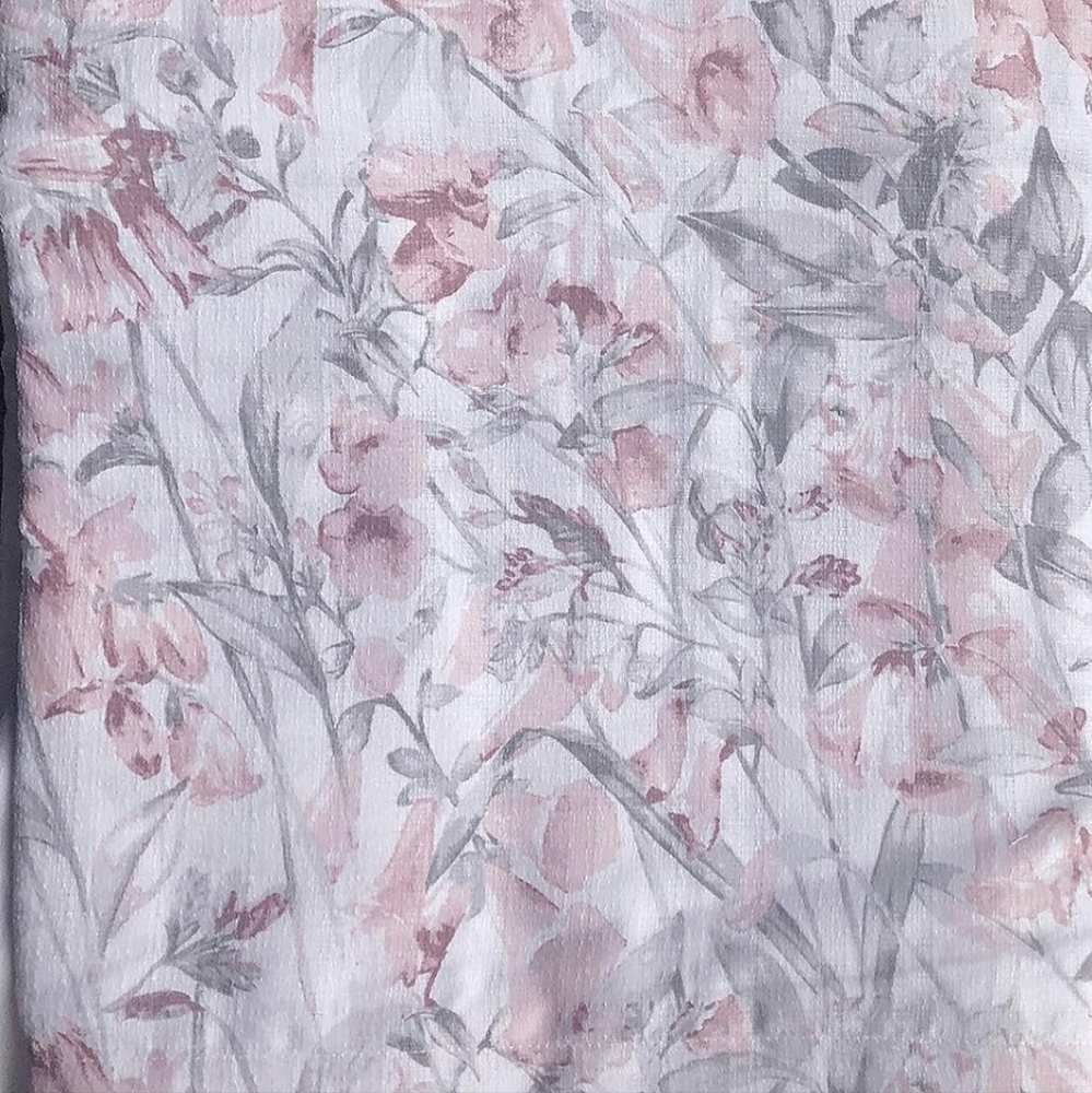 Arcadia Rod Pocket Set of 2 Floral Curtain Panel - Picture 4 of 9